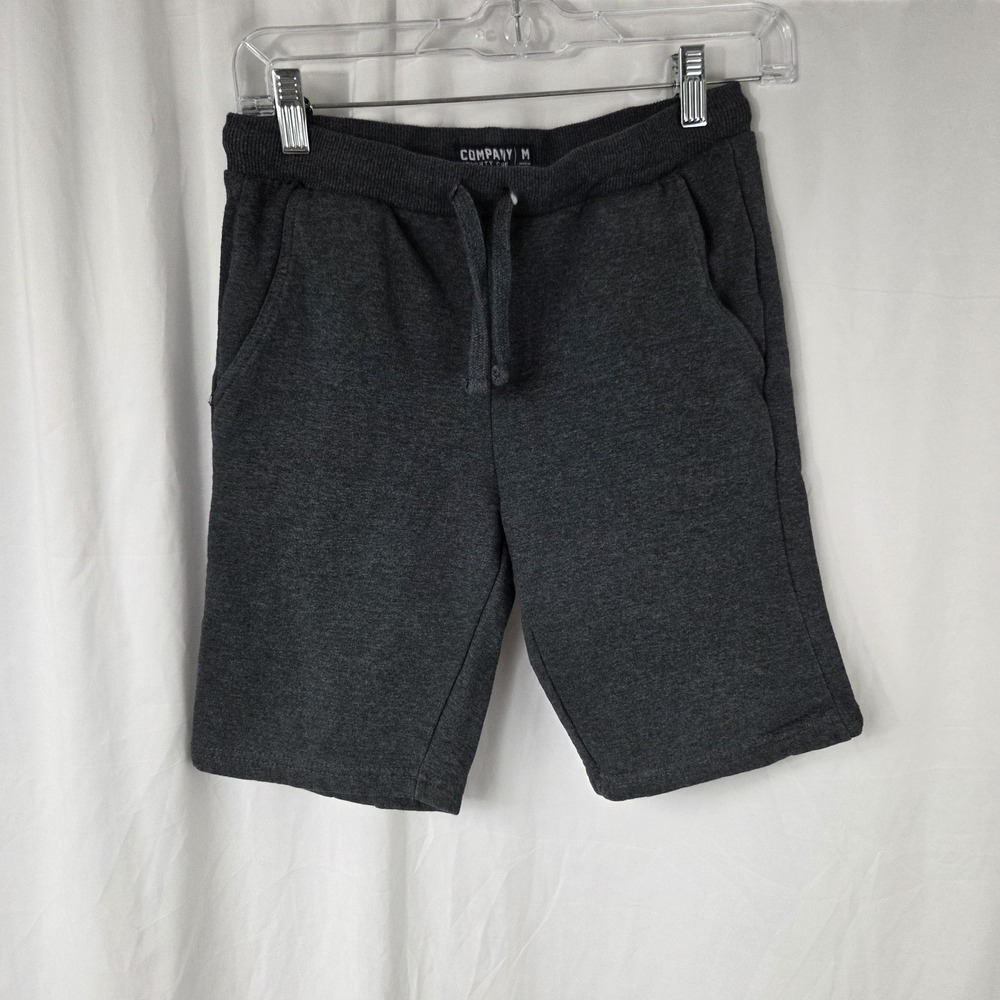 Company Eighty One Shorts Boys Medium Gray Fleece Drawstring Pockets Casual